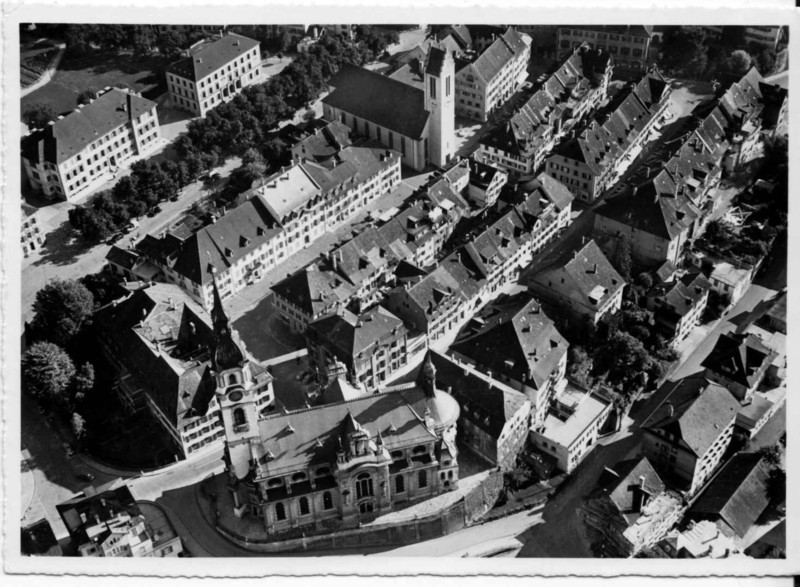 Frauenfeld-Altstadt Flugaufnahme um 1955