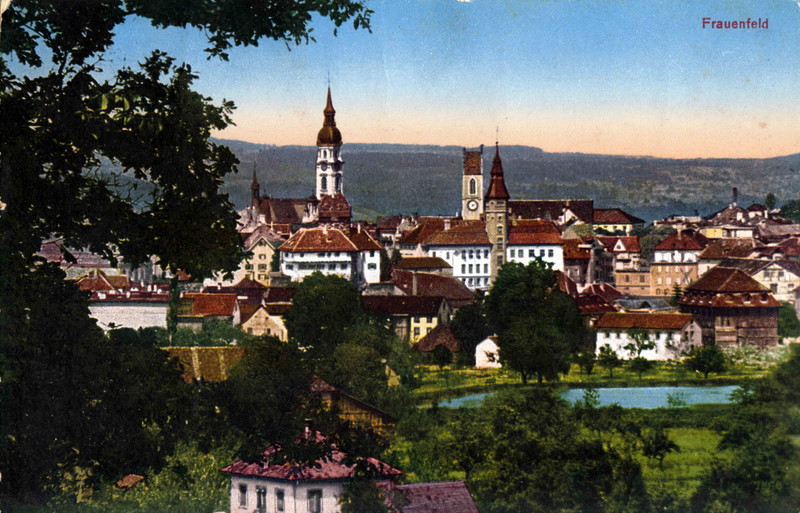 Frauenfeld Altstadt vom Klsterli Weiher