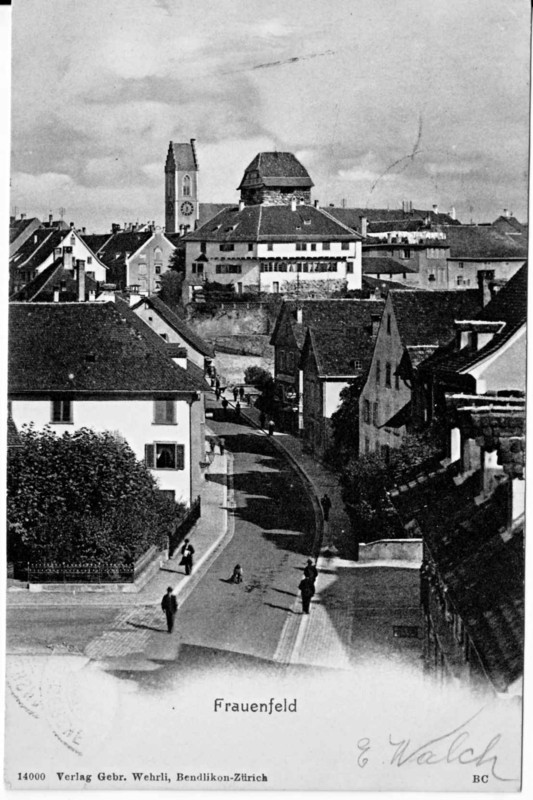 Frauenfeld Altstadt vom Kreuzplatz um 1900