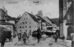 Frauenfeld Brenplatz mit Reiterkolonne um 1905