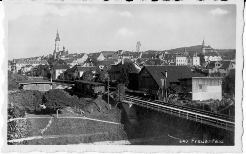 Frauenfeld Bahnbrcke um 1920