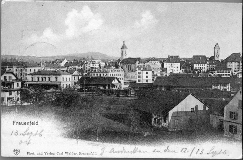 Frauenfeld Bahnhof Altstadt um 1900