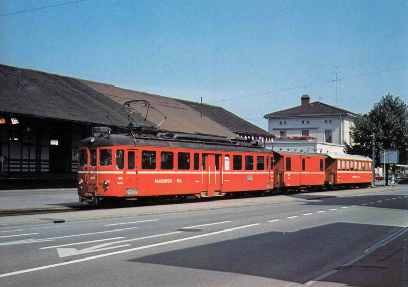 Frauenfeld Bahnhof Wilerbahn mit Anhnger 1080