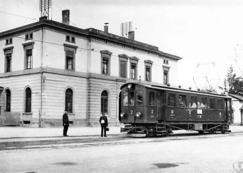 Frauenfeld Bahnhof mit Wilerbahn 1921