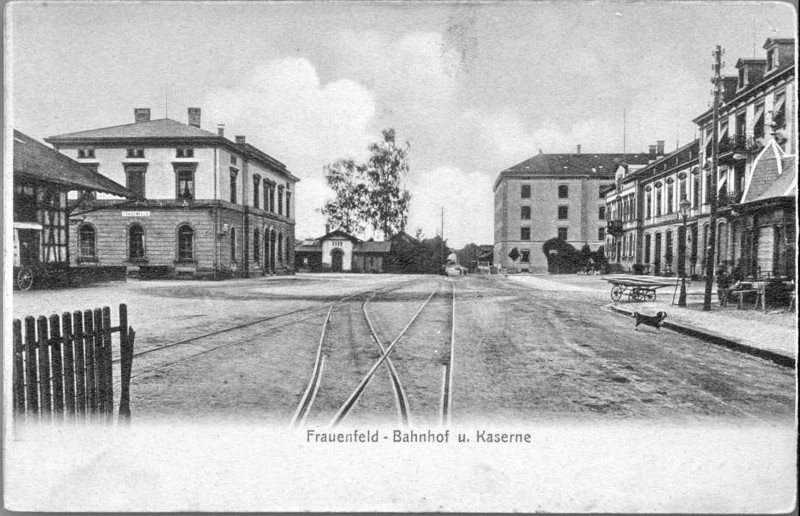 Frauenfeld Bahnhofplatz vor 1921