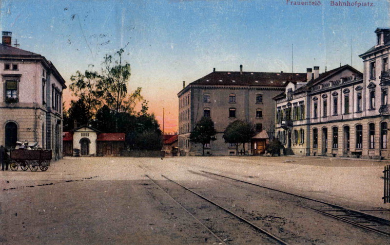 Frauenfeld Bahnhofplatz vor 1921