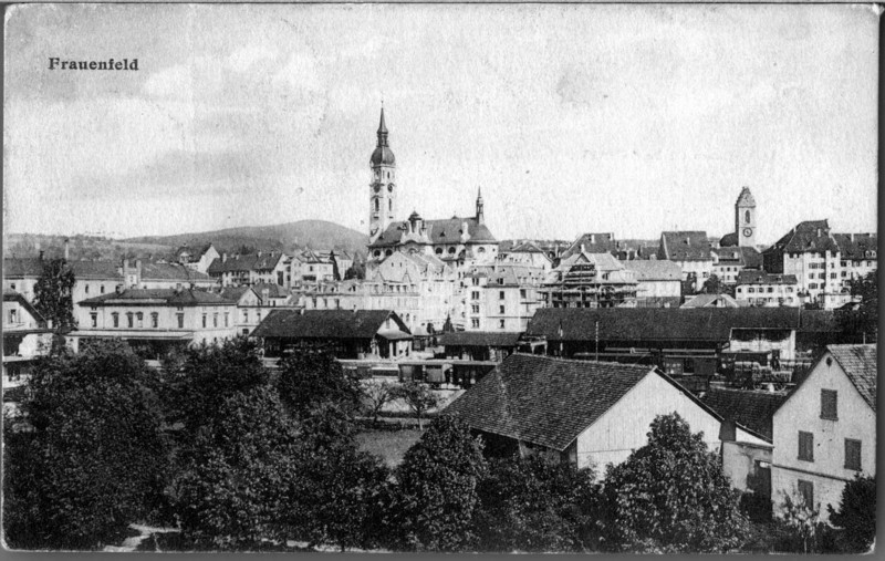 Frauenfeld Bahnhofquartier Altstadt um 1925