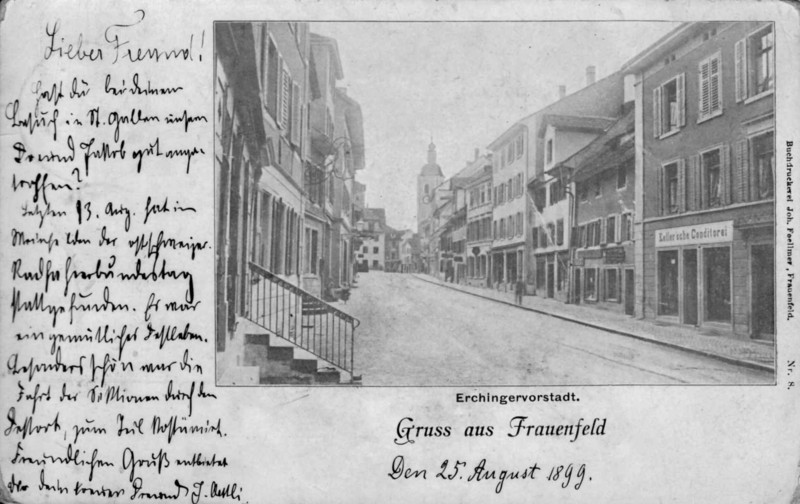 Frauenfeld Erchingervorstadt um 1895