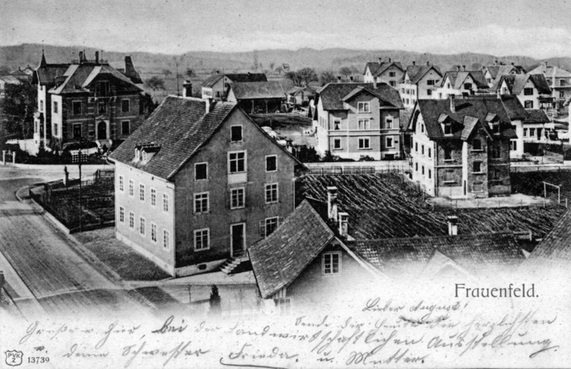 Frauenfeld Ergaten-Quartier Rebstrasse Zrcherstrasse um 1900