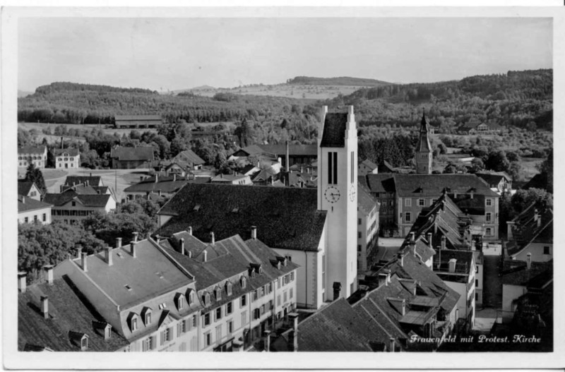 Frauenfeld Evangelische Kirche um 1935