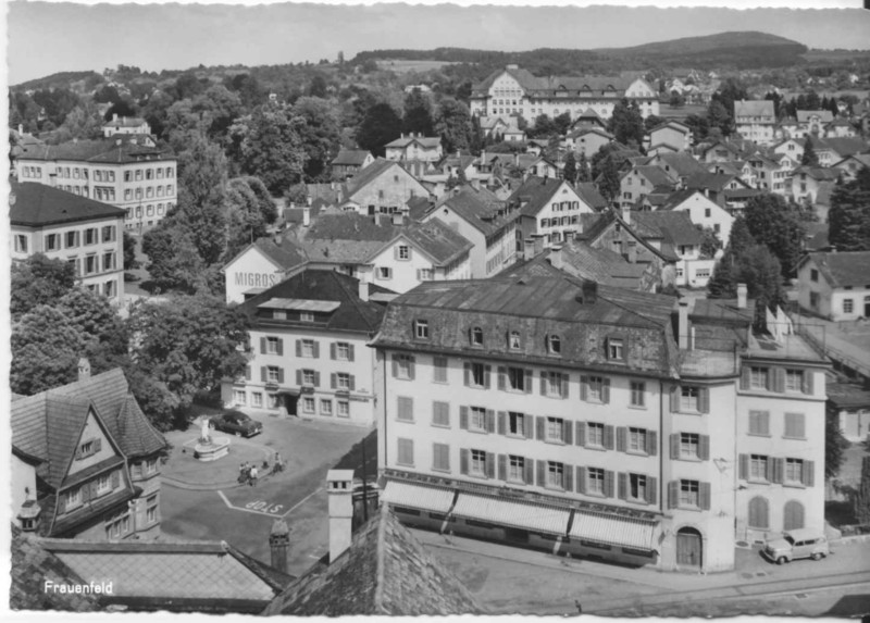 Frauenfeld Felsenburg und Quartier dahinter