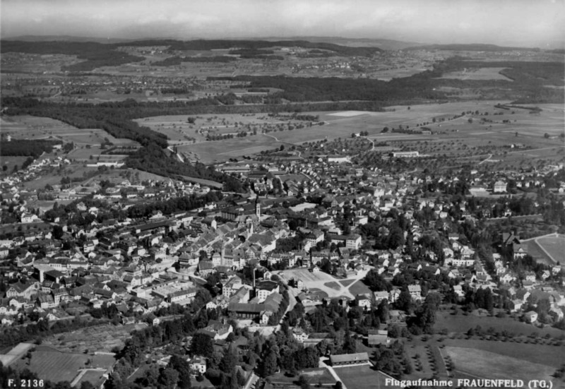 Frauenfeld Flugaufnahme um 1950