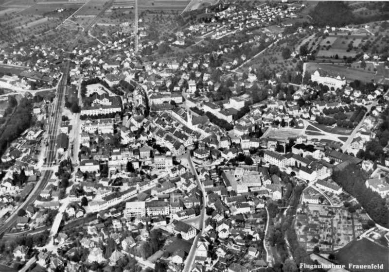 Frauenfeld Flugaufnahme um 1950