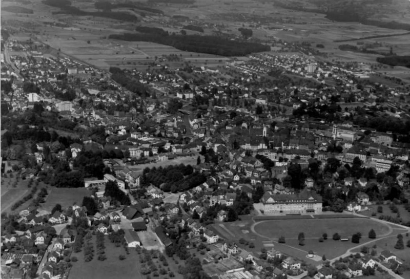 Frauenfeld Flugaufnahme um 1960