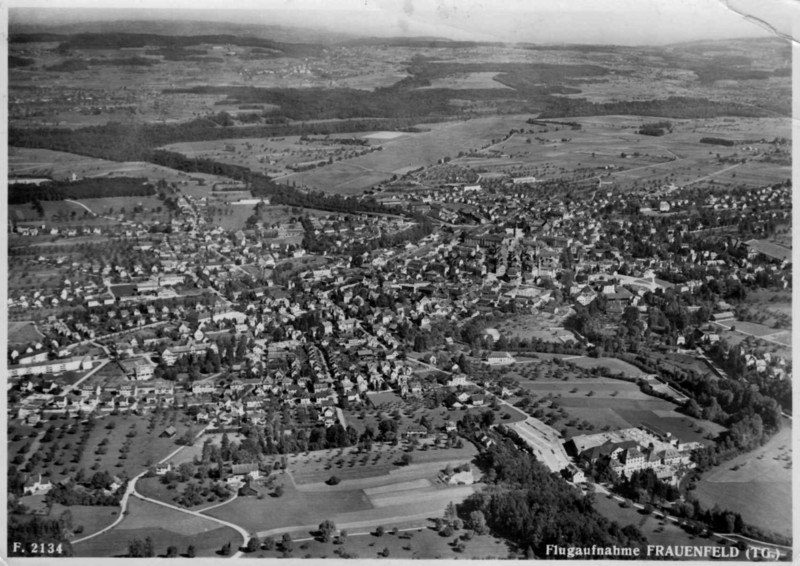 Frauenfeld Flugaufnahme um 1960