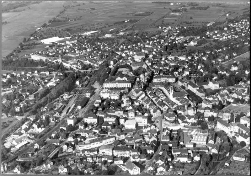 Frauenfeld Flugaufnahme um 1960 01