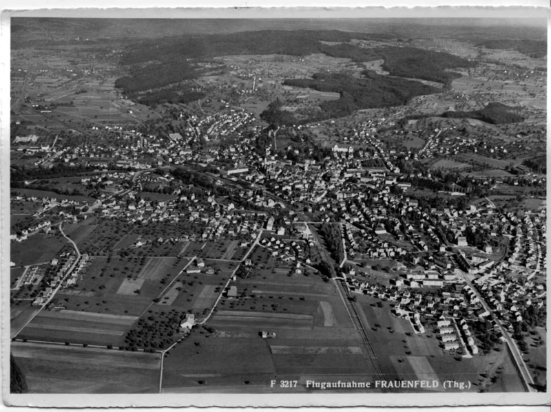 Frauenfeld Flugaufnahme um 1960 02