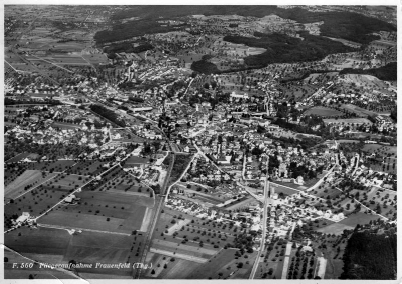 Frauenfeld Flugaufnahme von Westen