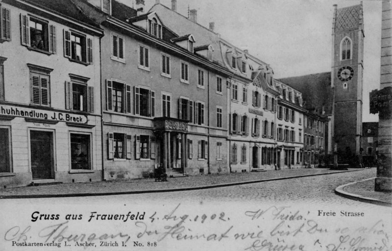 Frauenfeld Freiestrasse um 1900