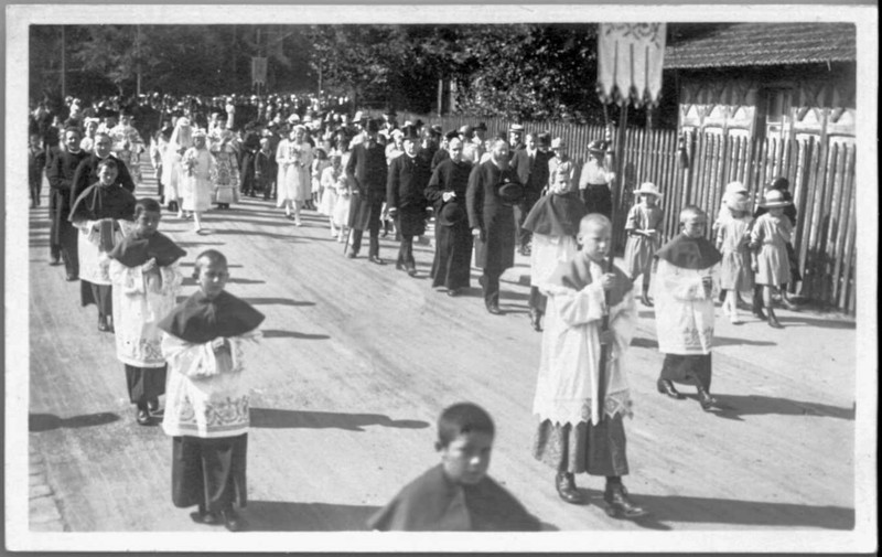 Frauenfeld Fronleichnamsprozession um 1920