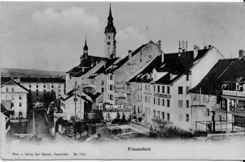 Frauenfeld Huser Grabenstrasse um 1905