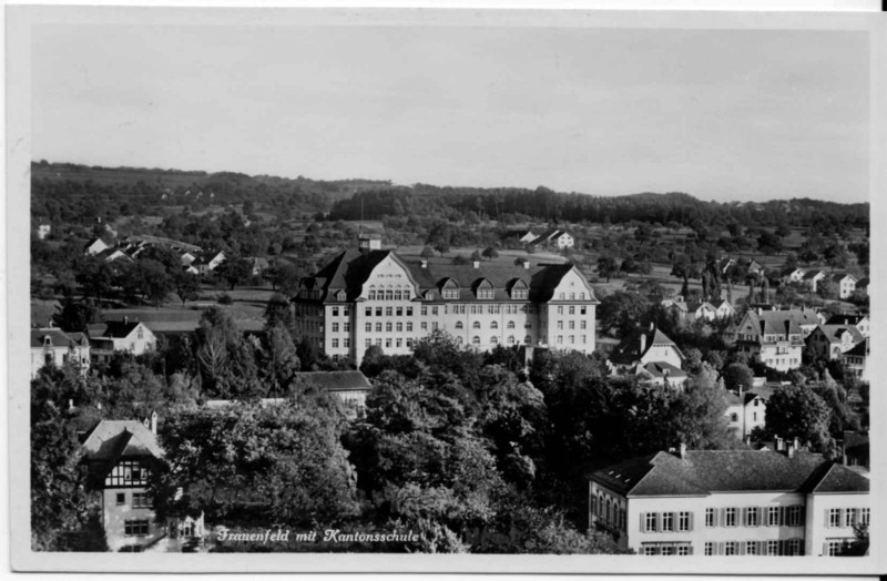 Frauenfeld Kantonsschule Flugaufnahme um 1925