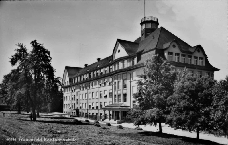 Frauenfeld Kantonsschule Rckseite um 1950 04