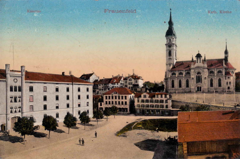 Frauenfeld Kaserne Walhalla Kirche vor 1920