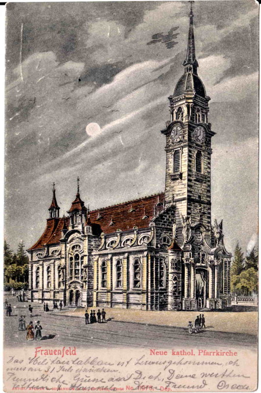 Frauenfeld Katholische Kirche Zeichnung