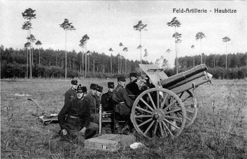 Frauenfeld Kleine Allmend Feldartillerie um 1920