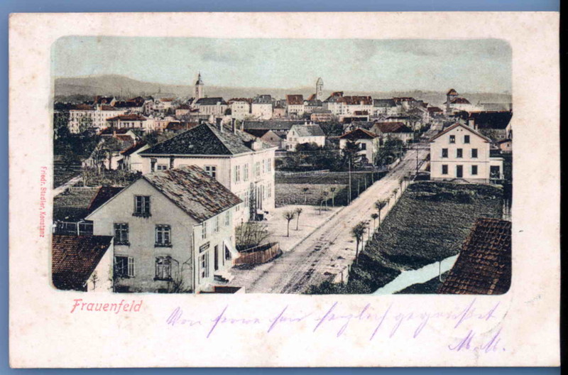 Frauenfeld-Kurzdorf Schulhaus um 1900 03