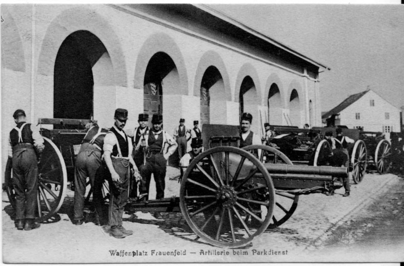 Frauenfeld Militr Parkdienst Artillerie um 1910