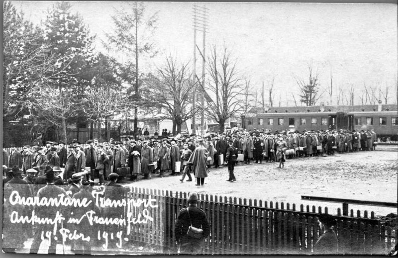 Frauenfeld Quarantne-Transport 1919