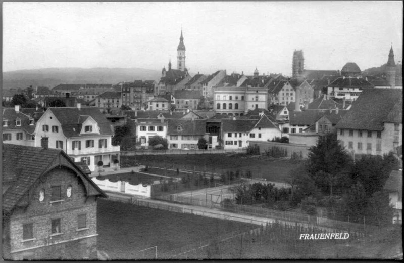 Frauenfeld Quartier Stammeraustrasse um 1920