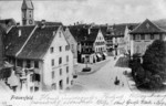Frauenfeld Rathausplatz vom Post-Dach aus um 1900