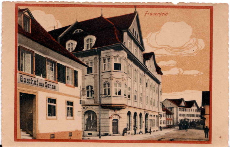 Frauenfeld Restaurant Traube um 1915