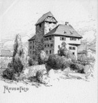 Frauenfeld Schloss Zeichnung Meltzer