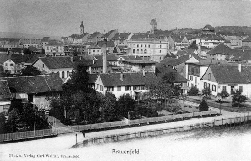 Frauenfeld Unterstadt Kirchtrme vor 1905