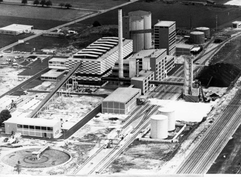 Frauenfeld Zuckerfabrik Flugaufnahme 1965