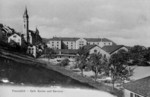 Frauenfeld kath Kirche Kaserne vom Zeughaus um 1910