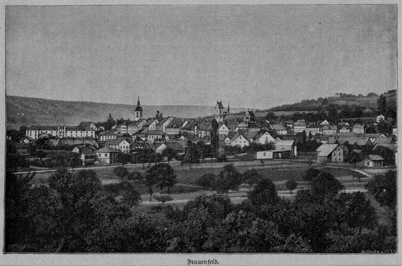 Frauenfeld um 1900 Druck