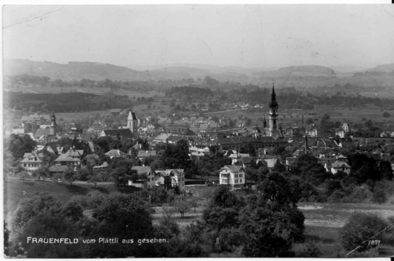 Frauenfeld vom Plttli um 1915