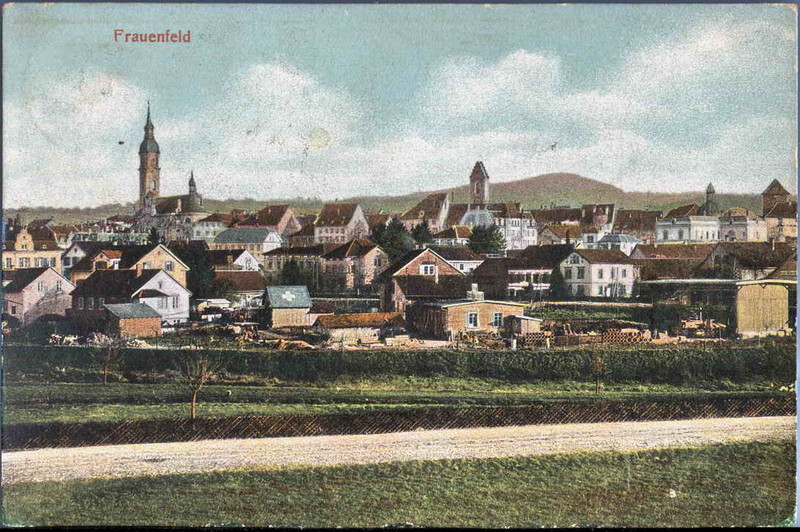 Frauenfeld von Norden um 1905